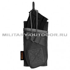 EES Single AK Open-Top Mag Pouch Molle Black
